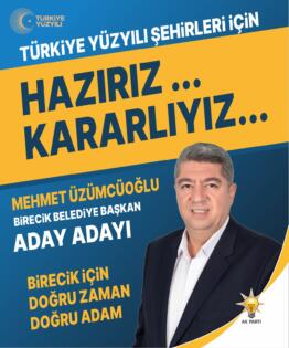 Aday adayı Mehmet Üzümcüoğlu, “Birecik’e hizmet için bende varım” dedi